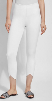 Lynette Scallop Edge Denim (White)