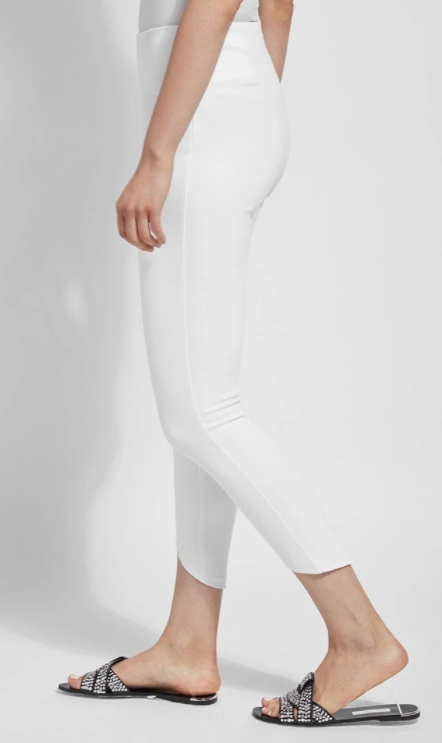 Lynette Scallop Edge Denim (White)