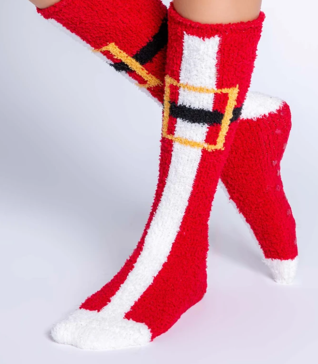 Santa Belt Fun Socks