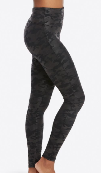 Faux Leather Camo Legging 20185R Matte Black Camo