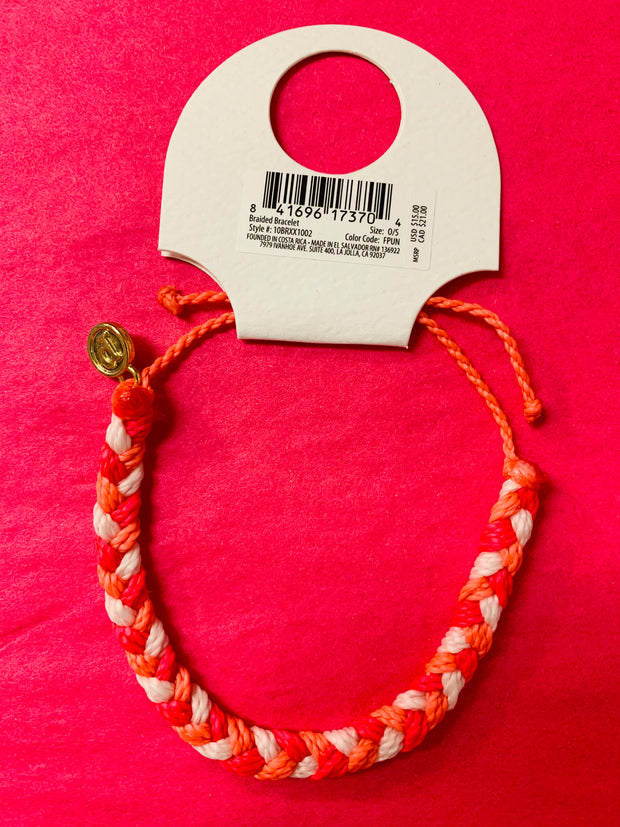 Braided Bracelet (Hot Pink)