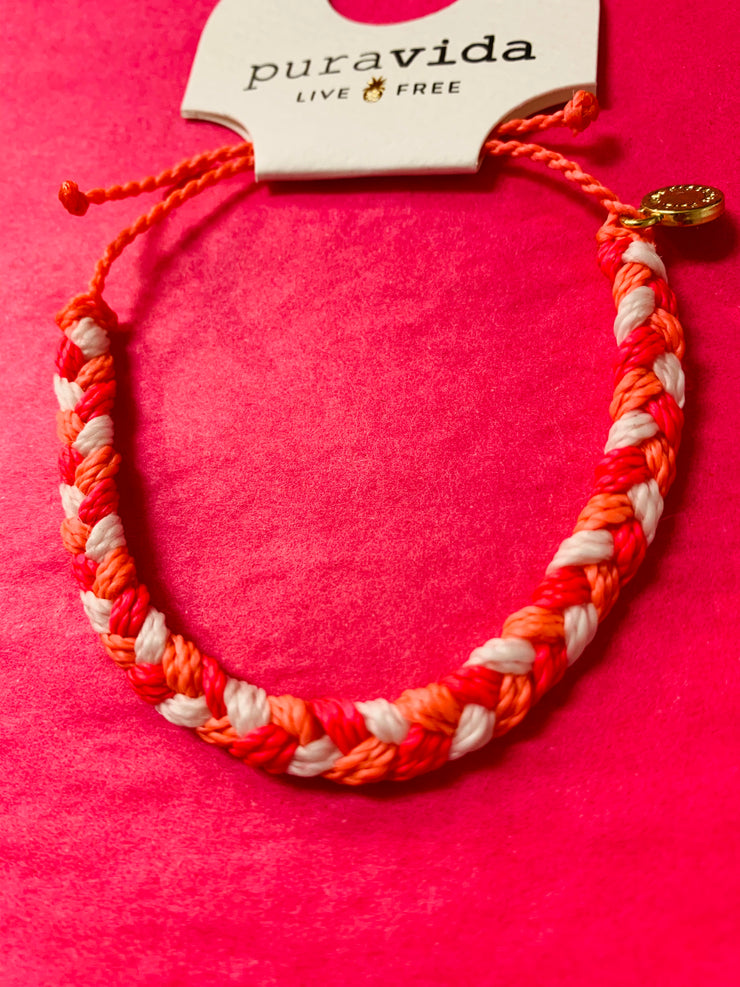 Braided Bracelet (Hot Pink)
