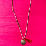 Tassel + Locket Necklace